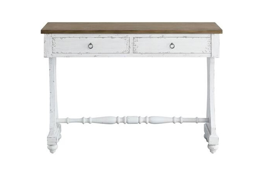 ACME - Carminda Console Table in Antique White