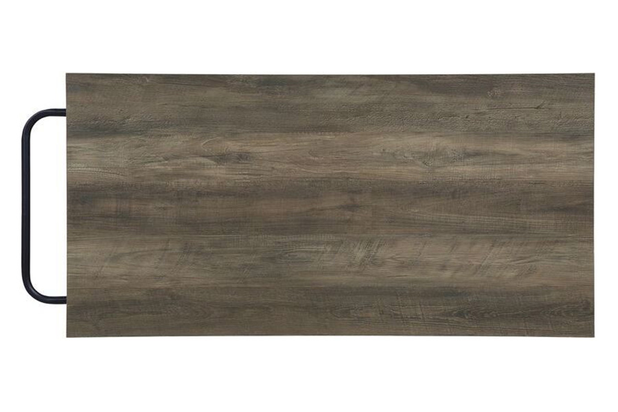 ACME - Lona Kitchen Island in Rustic Oak/Black