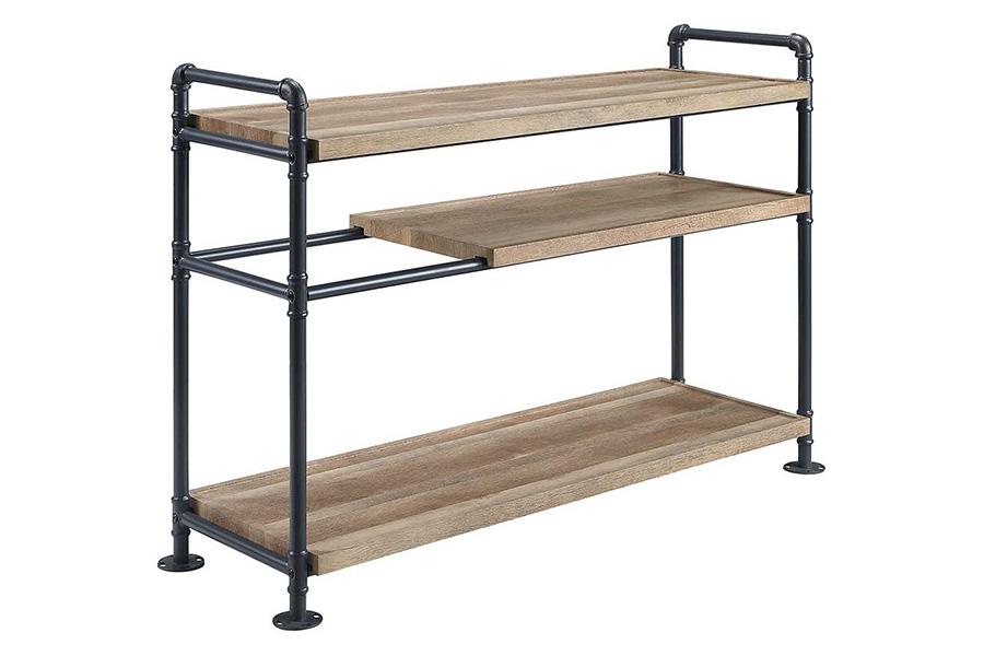 ACME - Brantley Bookshelf in Oak/Sandy Black (AC00756)