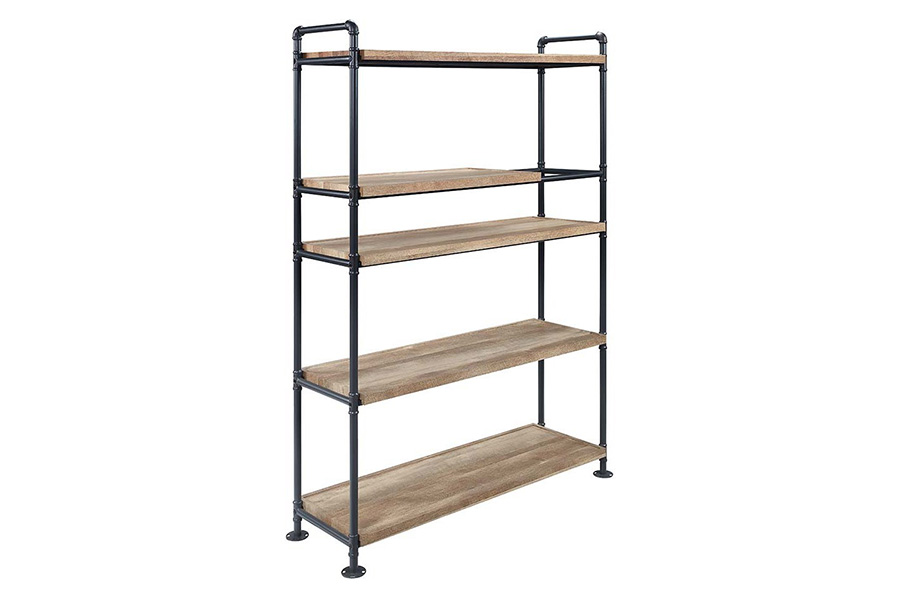 ACME - Brantley Bookshelf in Oak/Sandy Black (AC00758)
