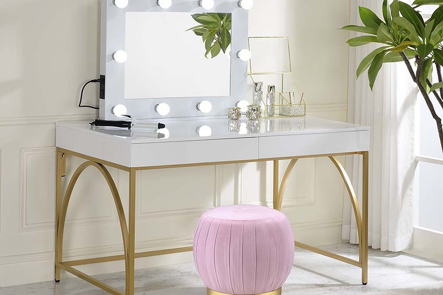 ACME - Avery Accent Mirror in White