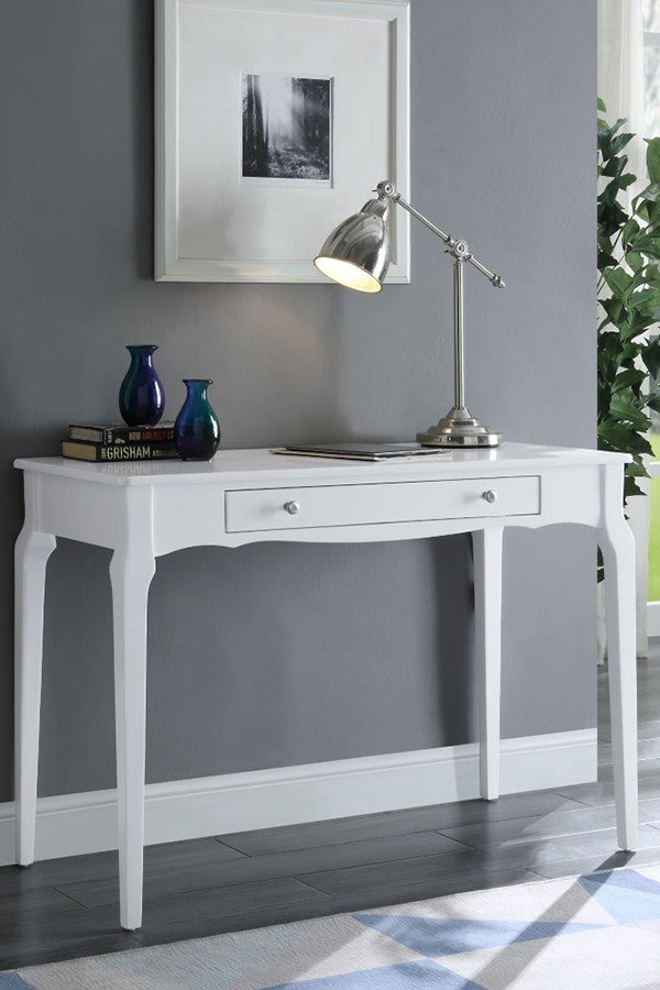 ACME Alsen Console Table - White Finish