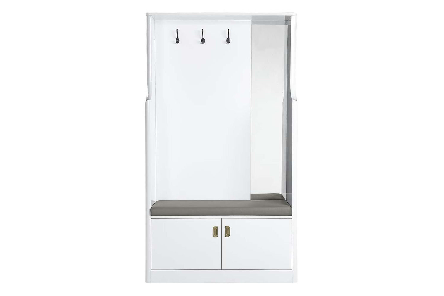 ACME - Buck II Hall Tree in White High Gloss