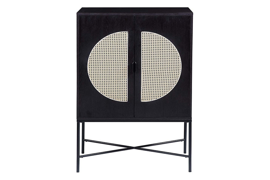 ACME - Colson Wine Cabinet in Black