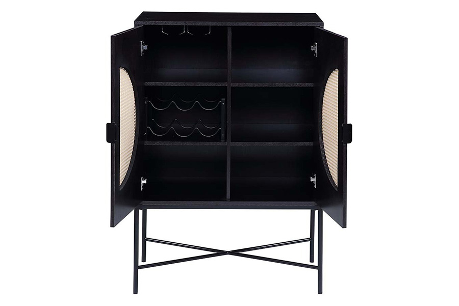 ACME - Colson Wine Cabinet in Black