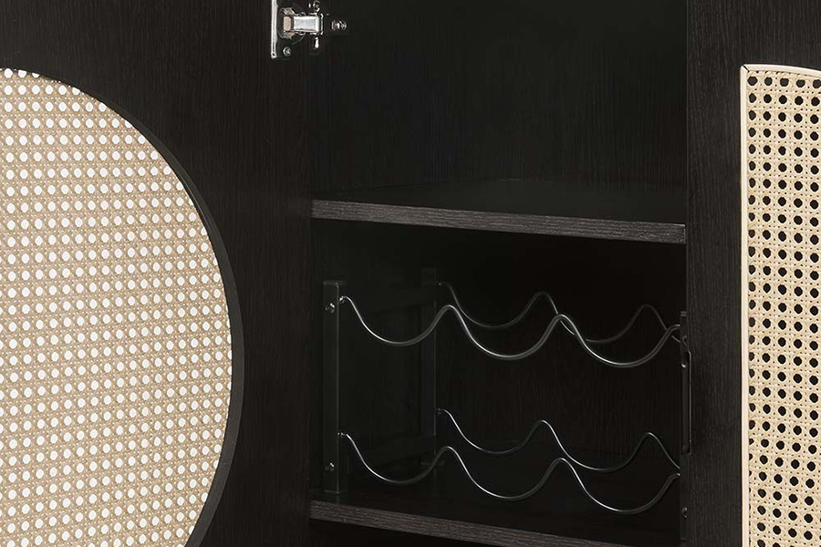 ACME - Colson Wine Cabinet in Black