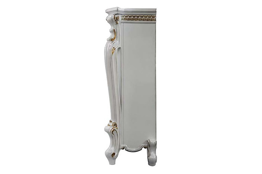 ACME Picardy Fireplace - Antique Pearl Finish