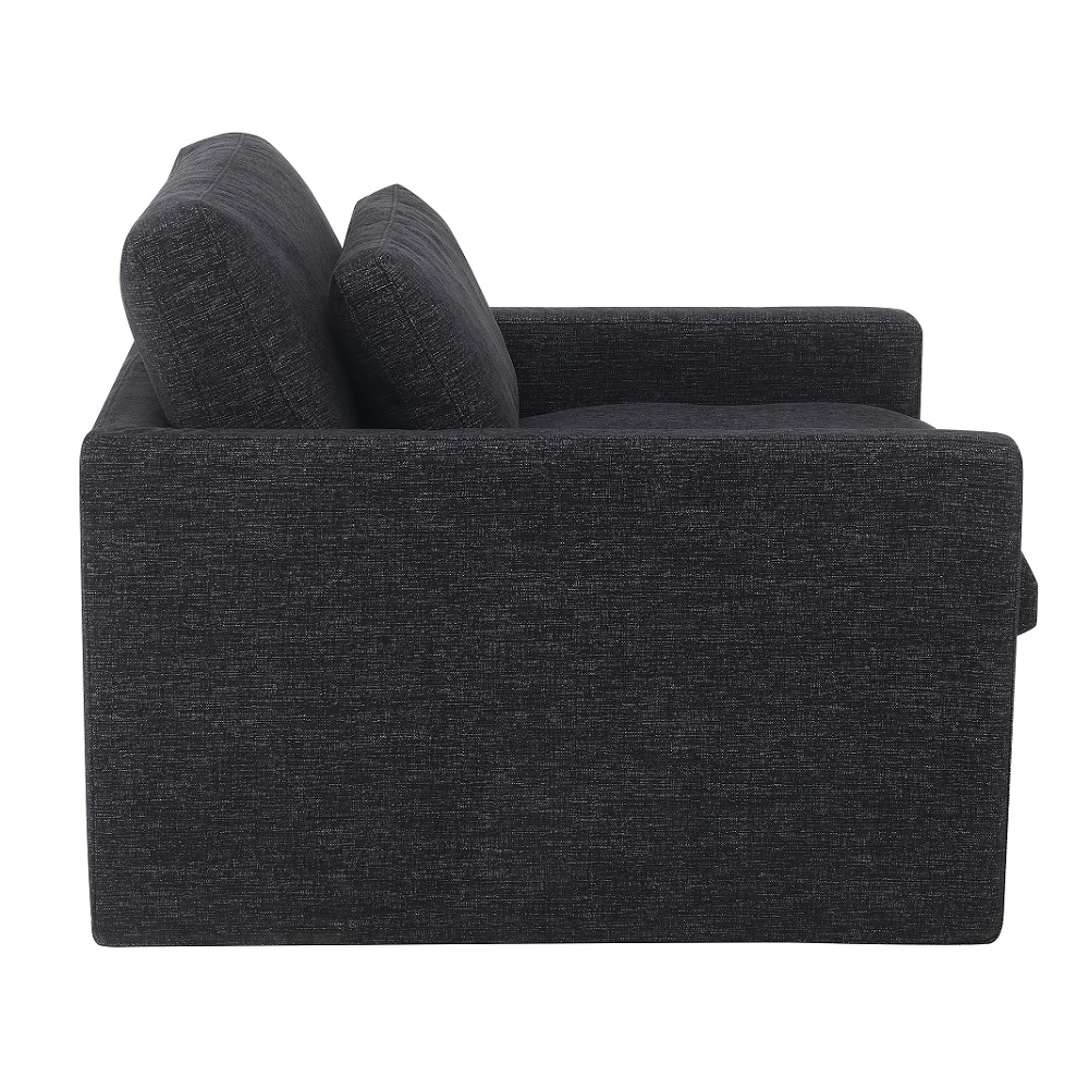 ACME Frederick Swivel Chair with Pillow - Dark Gray