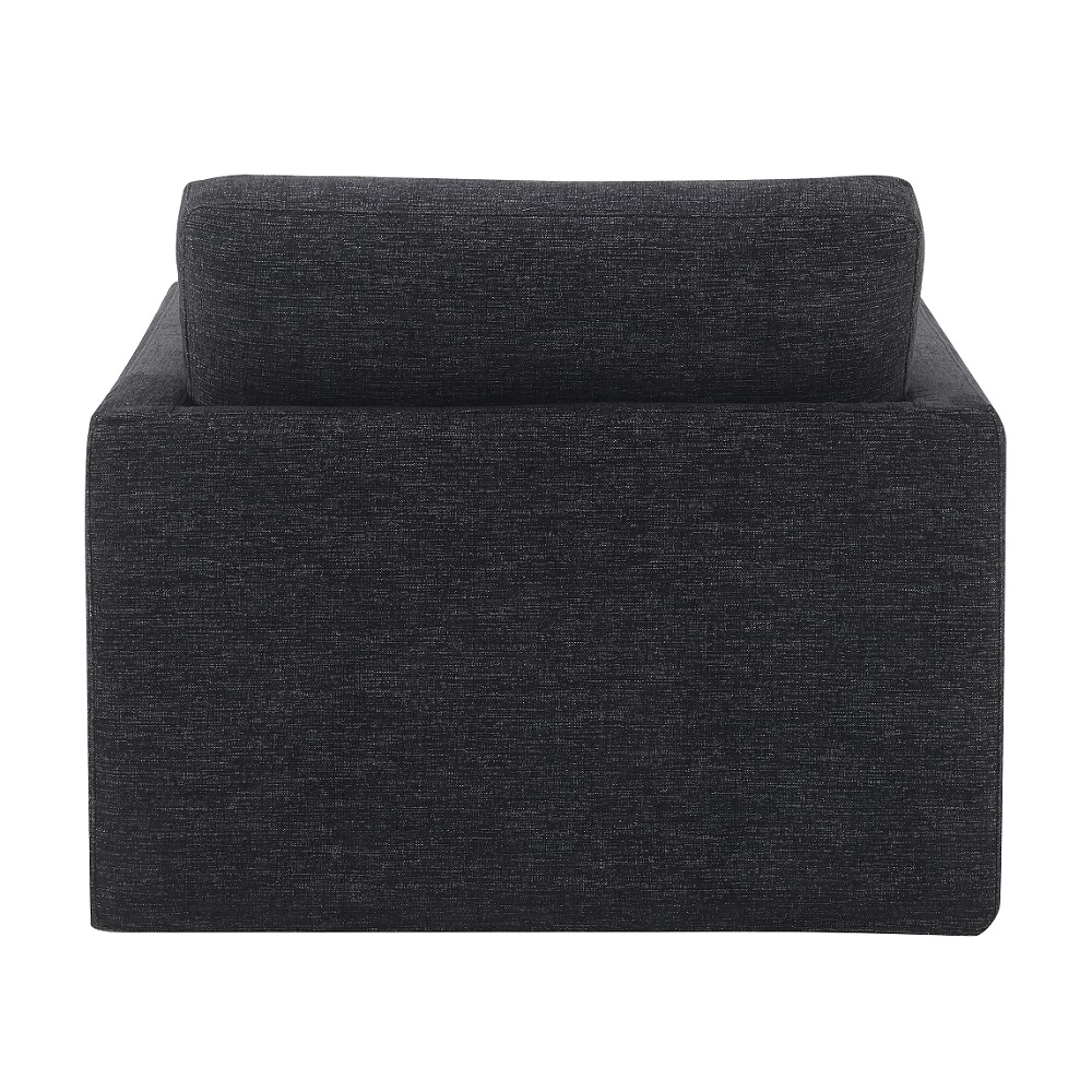 ACME Frederick Swivel Chair with Pillow - Dark Gray