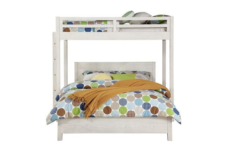 ACME Celerina Queeen Bed - Weathered White