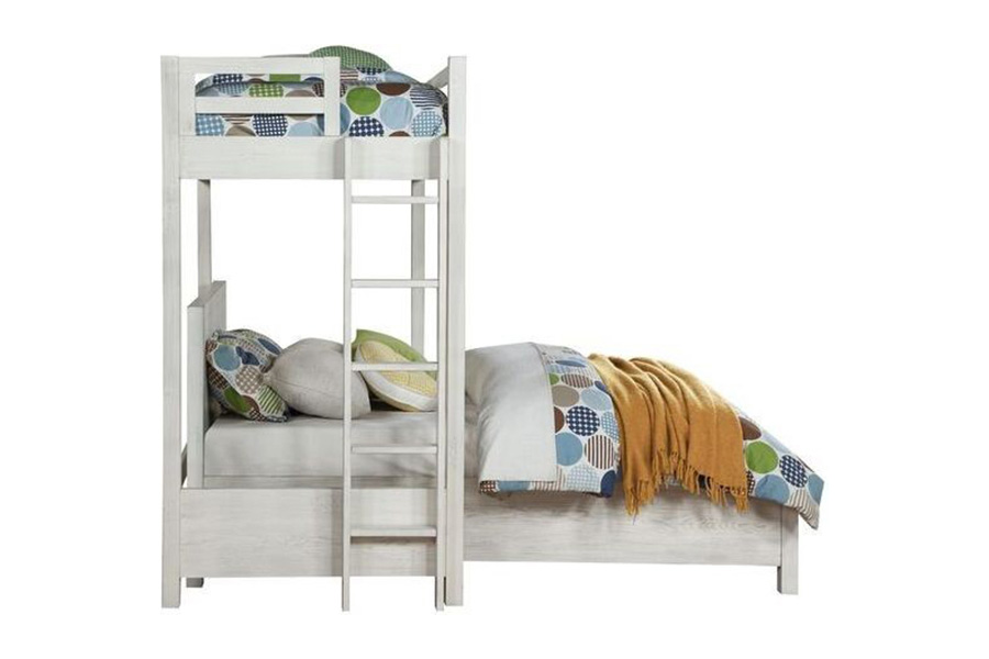 ACME Celerina Queeen Bed - Weathered White