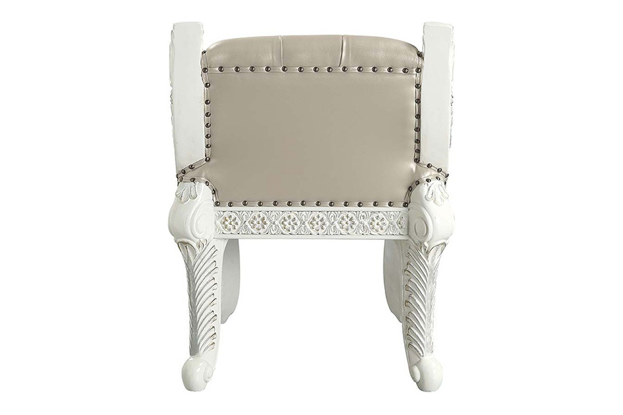ACME - Vanaheim Vanity Stool in Beige/Antique White