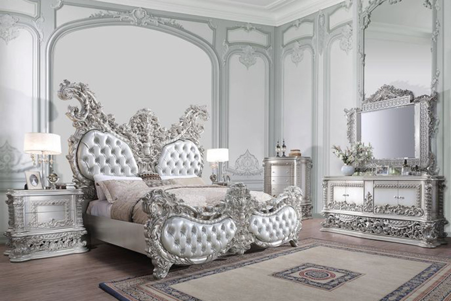 ACME - Valkyrie Mirror in Antique Platinum