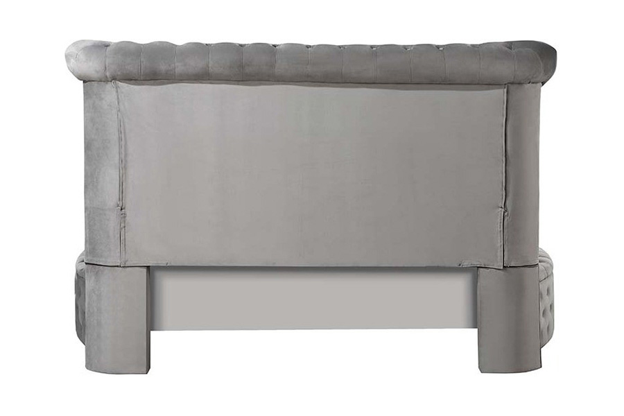ACME Gaiva Queen Bed with Storage - Gray Velvet