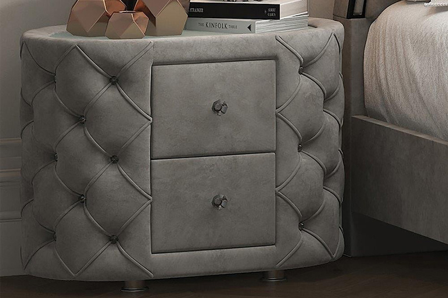 ACME - Perine Nightstand in Gray