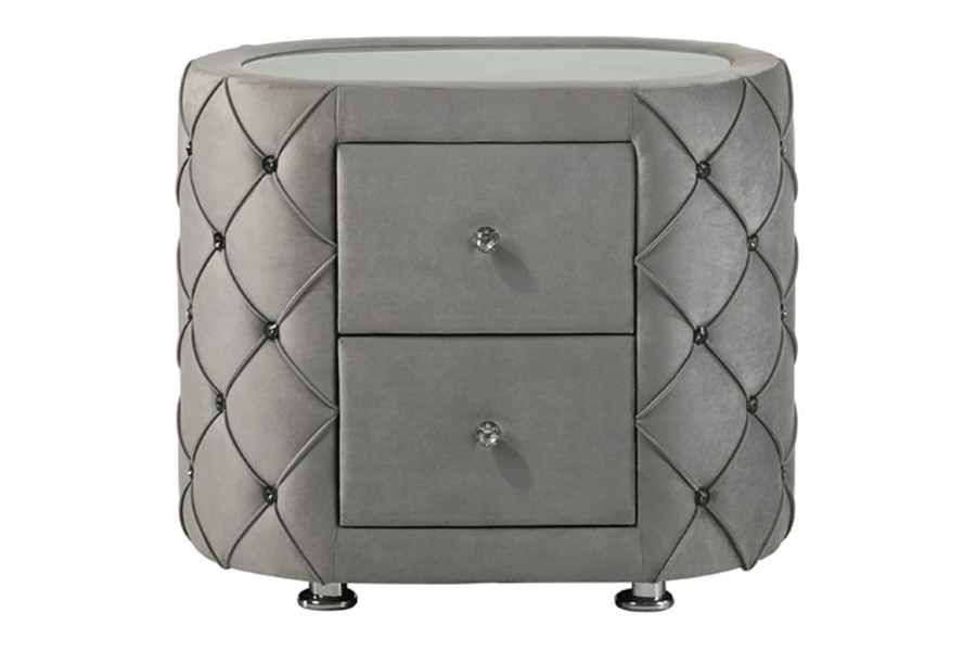 ACME - Perine Nightstand in Gray