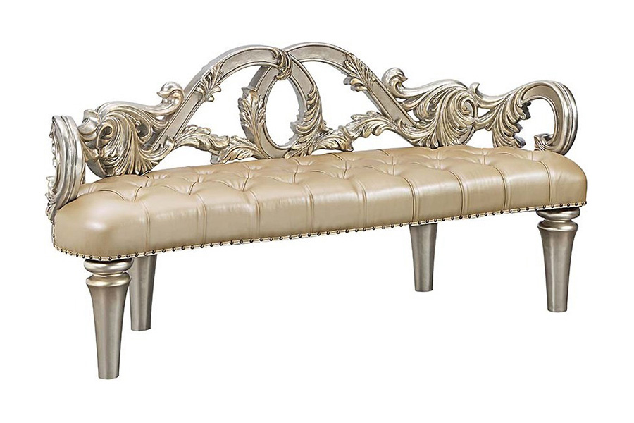 ACME - Danae Bench in Champagne/Gold
