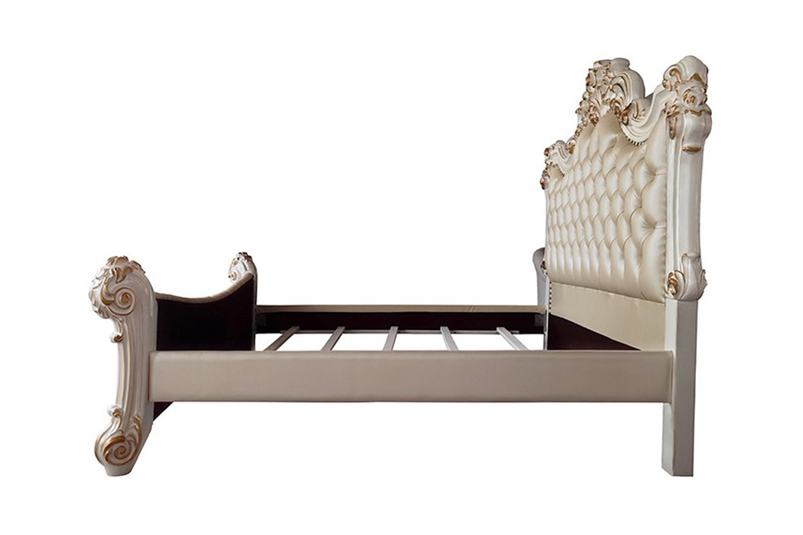 ACME Vendom Bed - Antique Pearl Finish, California King Size