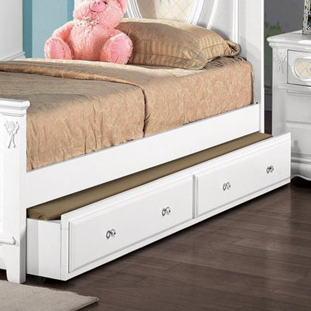 ACME Flora Trundle (Twin) - White