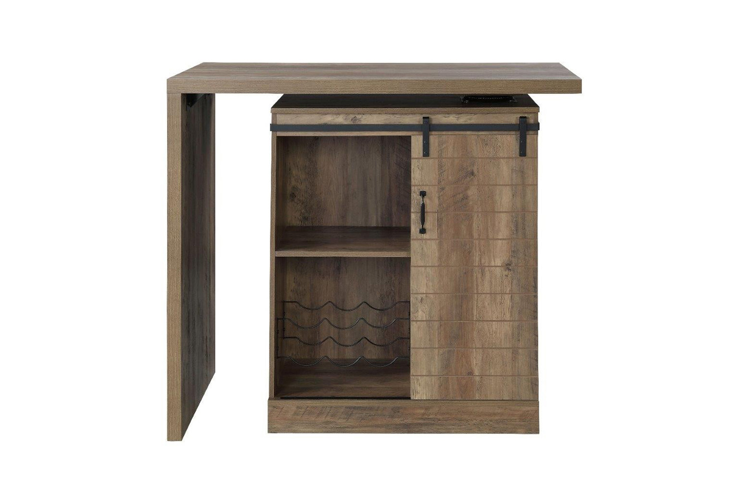 ACME - Quillon Bar Table in Rustic Oak
