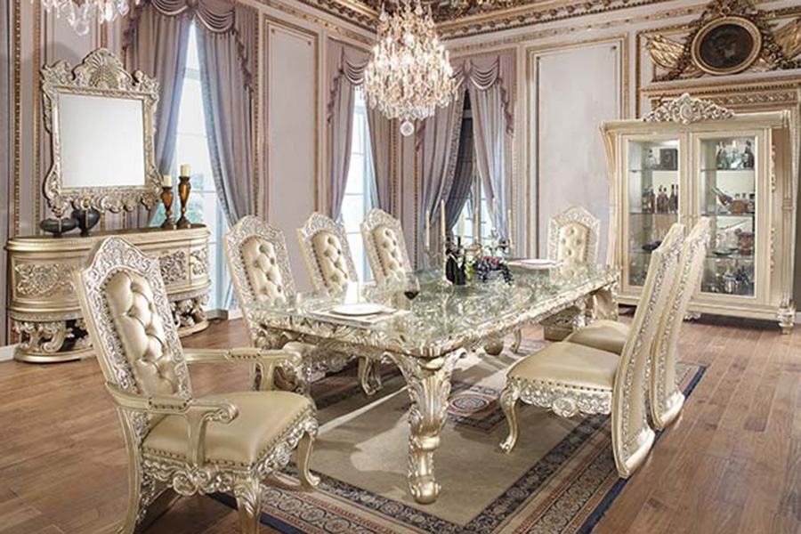 ACME - Vatican Server in Champagne Silver