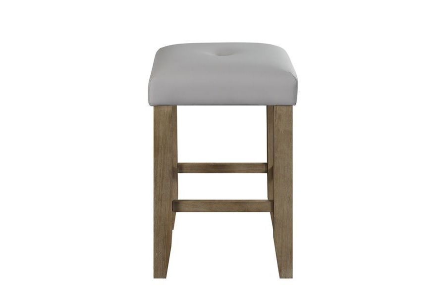 ACME - Charnell Counter Height Stool (Set-2) in Gray/Oak