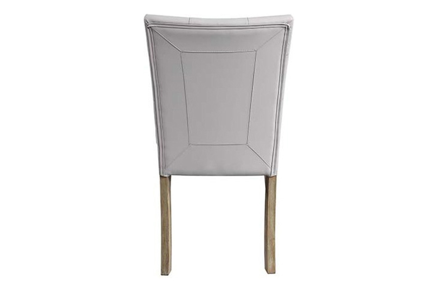 ACME - Charnell Side Chair (Set-2) in Gray/Oak