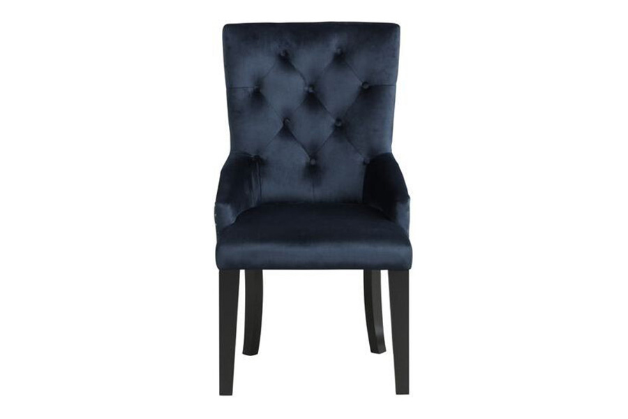 ACME Varian II Side Chair - Dark Navy/Black