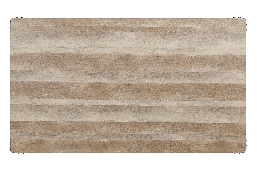 ACME - Edina Dining Table in Oak/Sandy Black