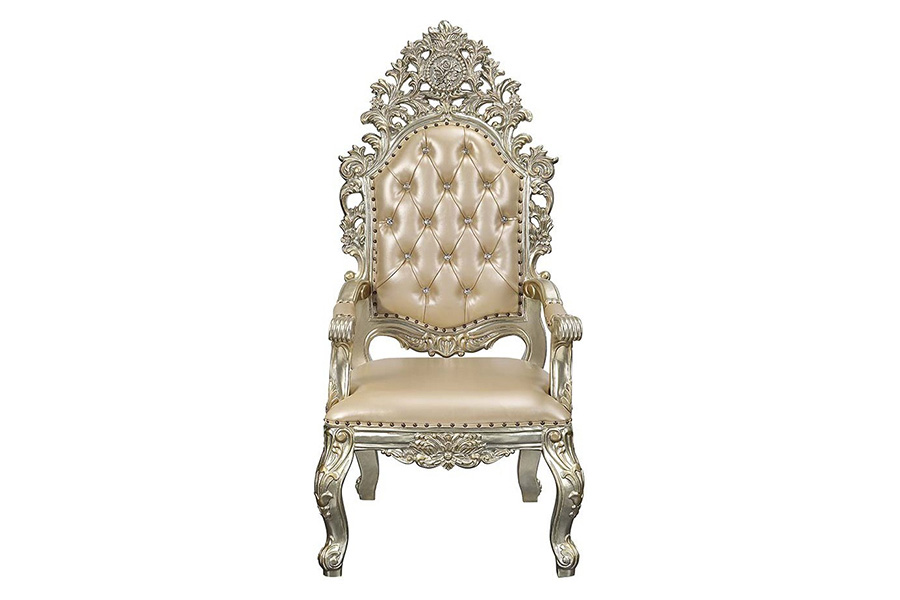ACME - Sorina Arm Chair (Set-2) in Antique Gold