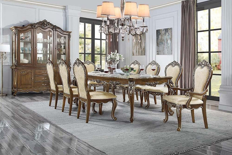 ACME - Latisha Dining Table in Antique Oak (DN01356)