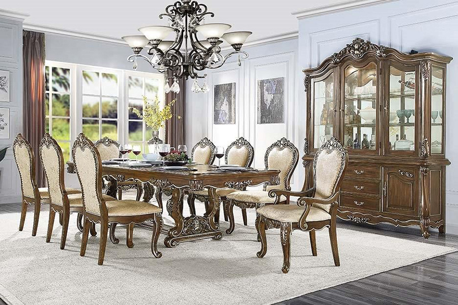 ACME - Latisha Dining Table in Antique Oak (DN01357)