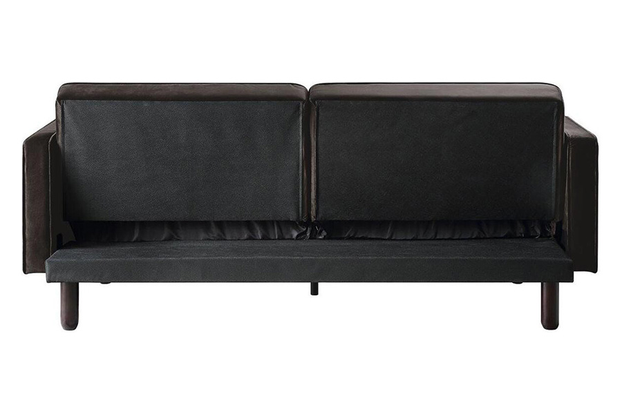 ACME Qinven Adjustable Sofa - Dark Brown Velvet