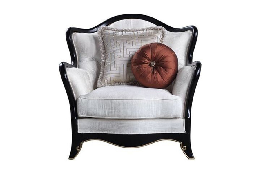 ACME - Nurmive Chair with 2 Pillows in Beige