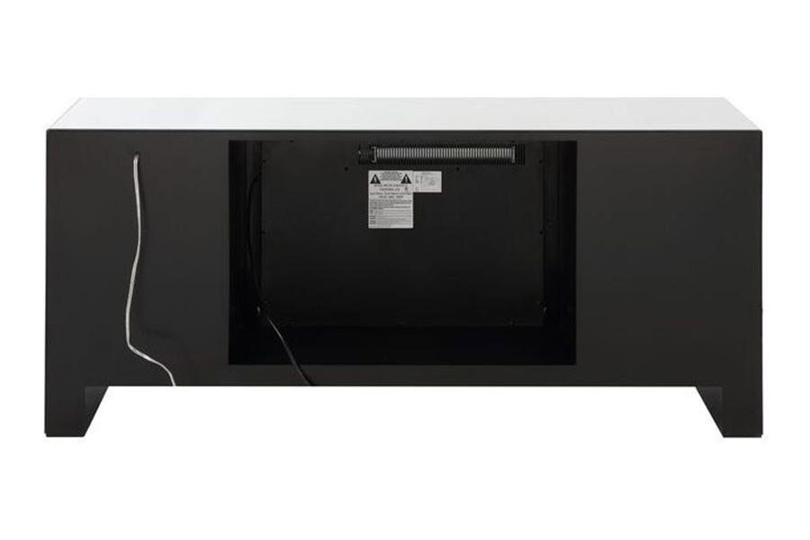 ACME - Noralie TV Stand with Fireplace & Led in Mirrored/Faux Diamonds (LV00317)