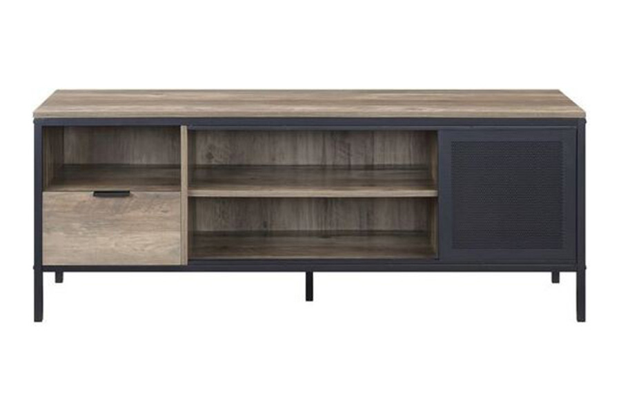ACME - Nantan TV Stand in Rustic Oak/Black (LV00404)
