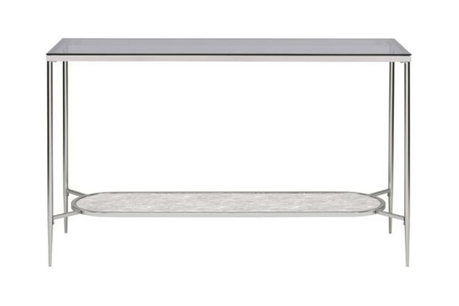 ACME - Adelrik Sofa Table in Glass/Chrome