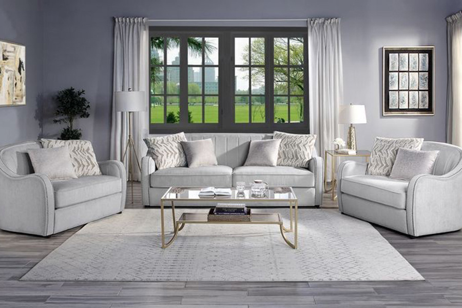 ACME - Mahler Chair with 2 Pillows in Beige
