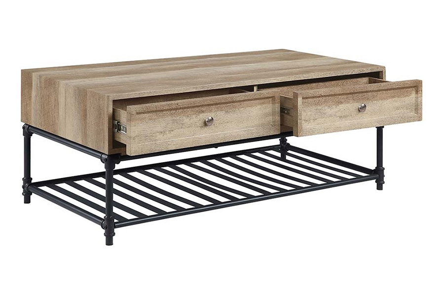 ACME - Brantley II Coffee Table in Oak/Sandy Black