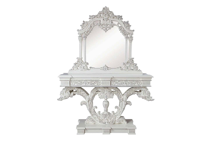 ACME - Vanaheim Mirror in Antique White (LV00807)