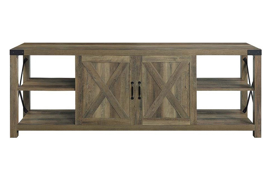 ACME - Abiram TV Stand in Rustic Oak