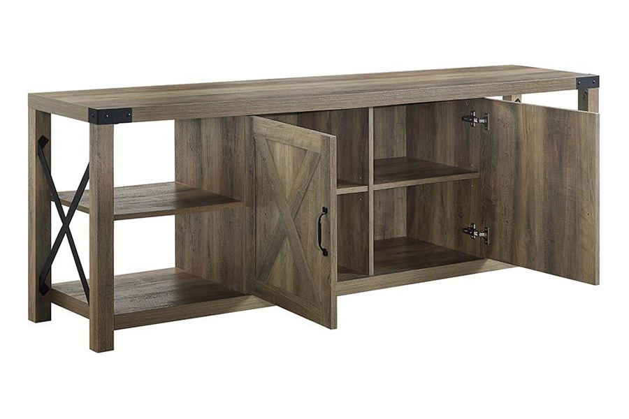 ACME - Abiram TV Stand in Rustic Oak