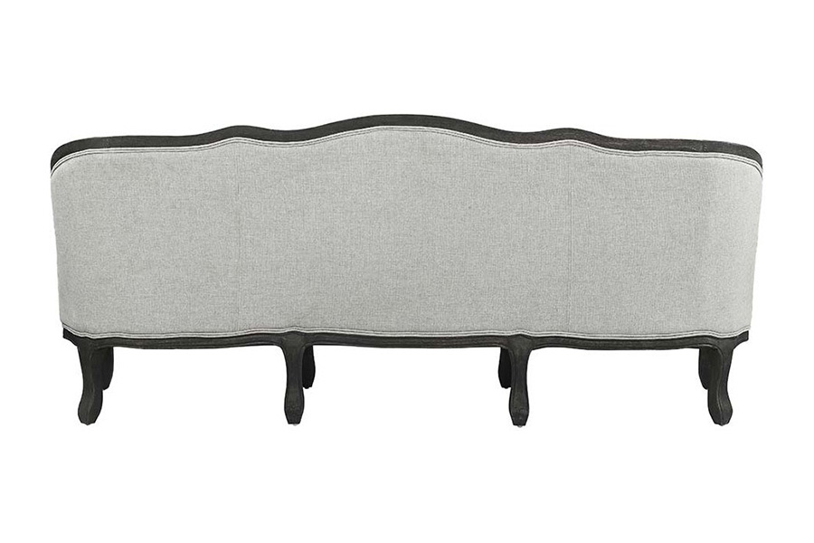 ACME - Samael Sofa with 3 Pillows in Gray/Dark Brown