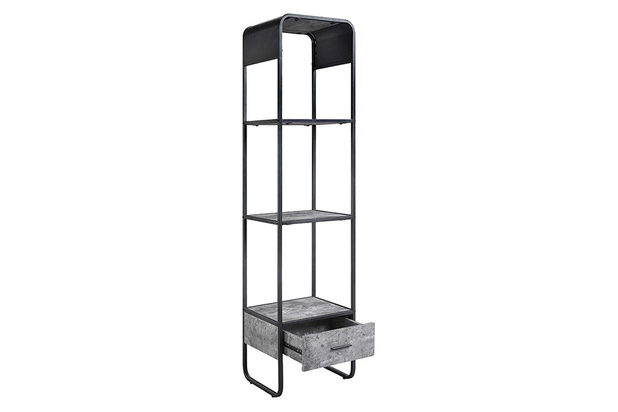 ACME - Raziela TV Stand Side Pier in Concrete Gray/Black