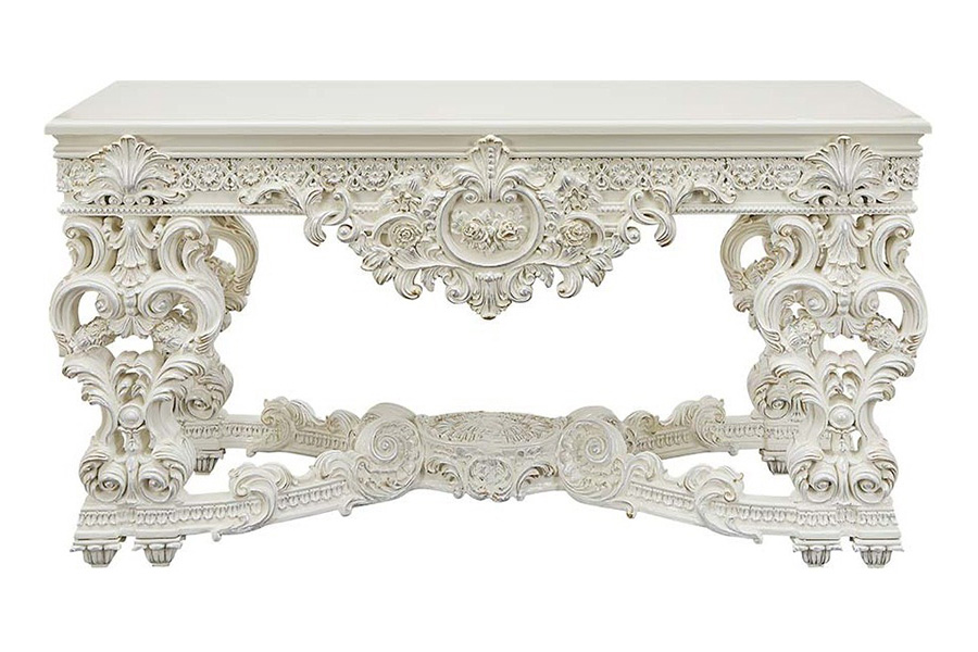 ACME - Adara Sofa Table in Antique White