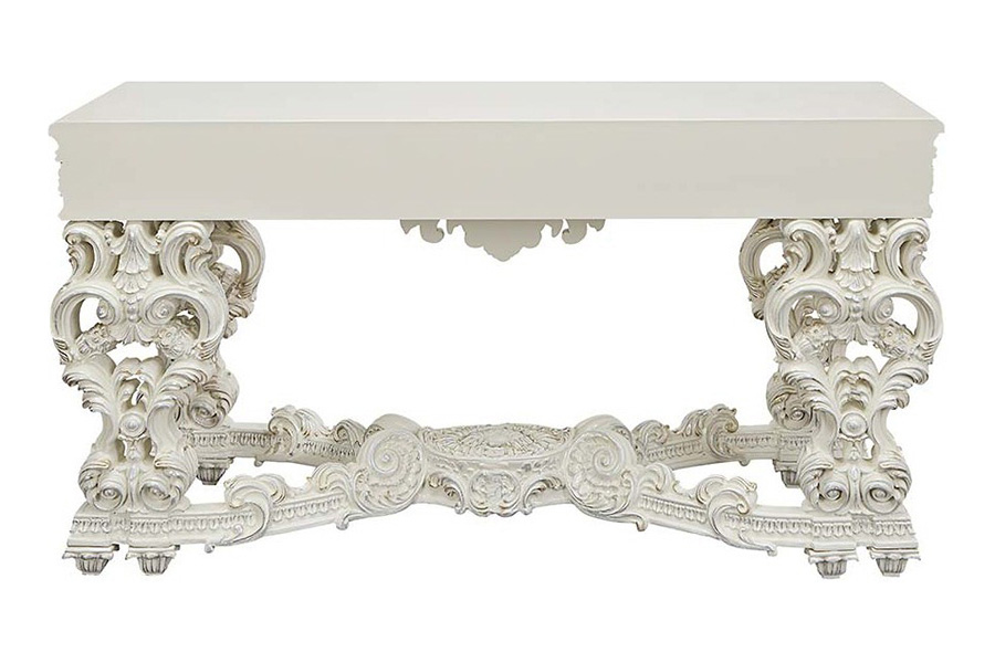 ACME - Adara Sofa Table in Antique White