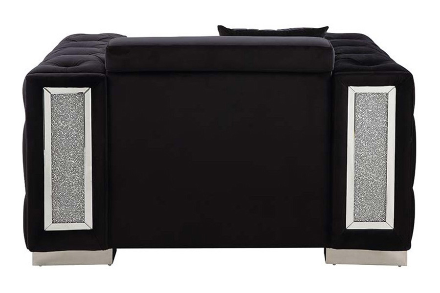 ACME - Trislar Chair with Pillow  (Same 52527) in Black