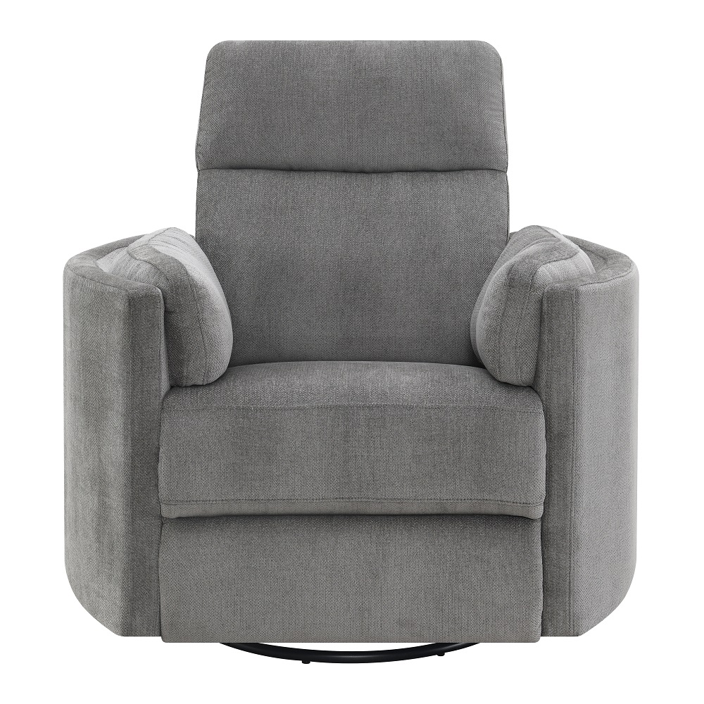 ACME Sagen Recliner with Swivel & Glider - Charcoal Chenille