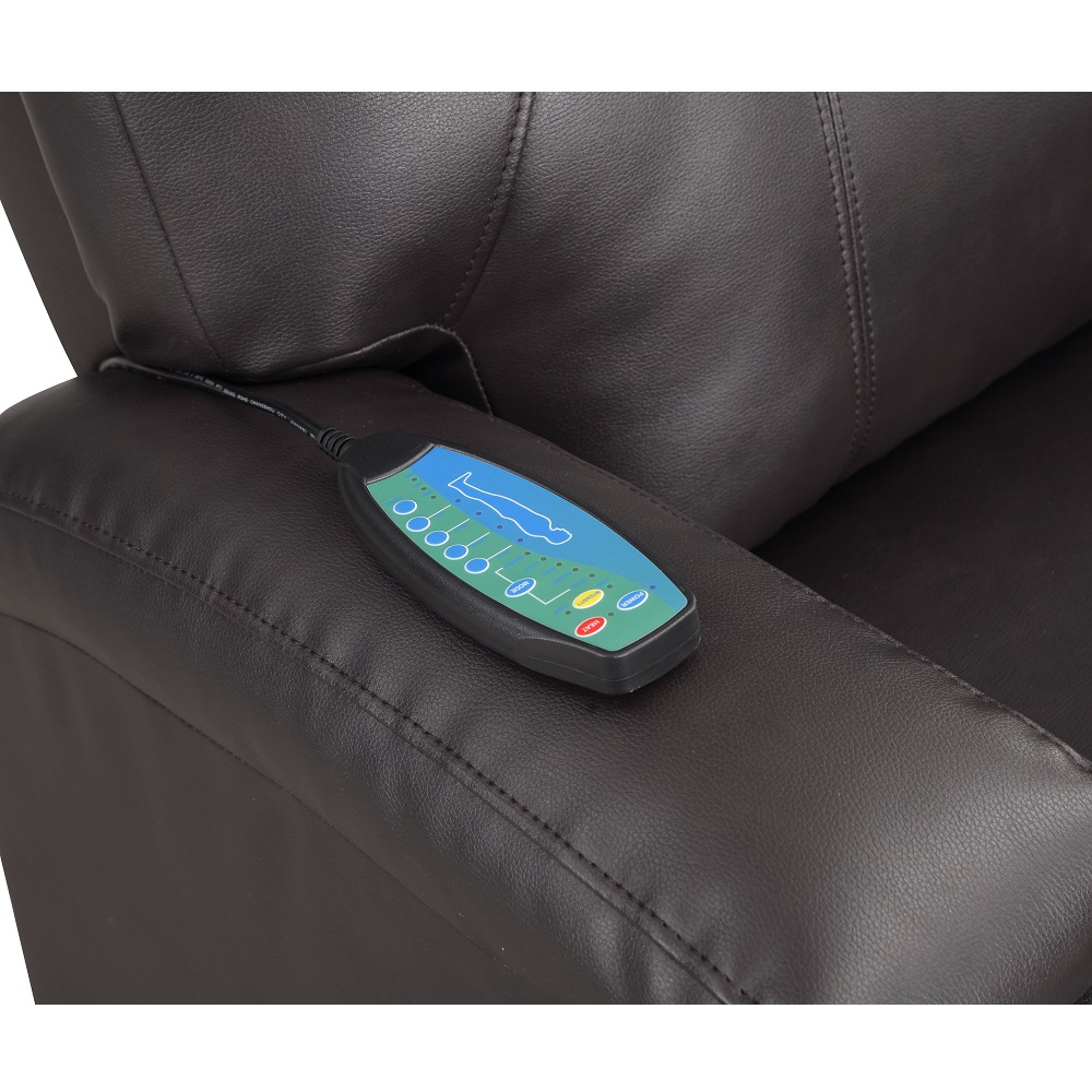 ACME Recliner with Power Lift & Massage - Brown