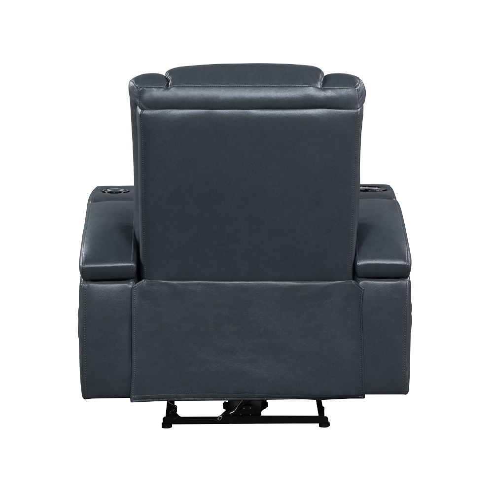 ACME Alair Power Motion Recliner with Bluetooth, Wireless Charger & Cupholder - Blue/Black